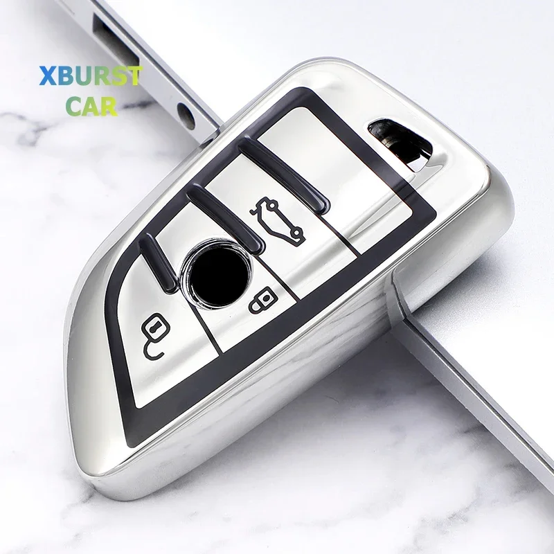 Funda de llave BMW de TPU para Series 2, 3, 5, 7 y X1-X6