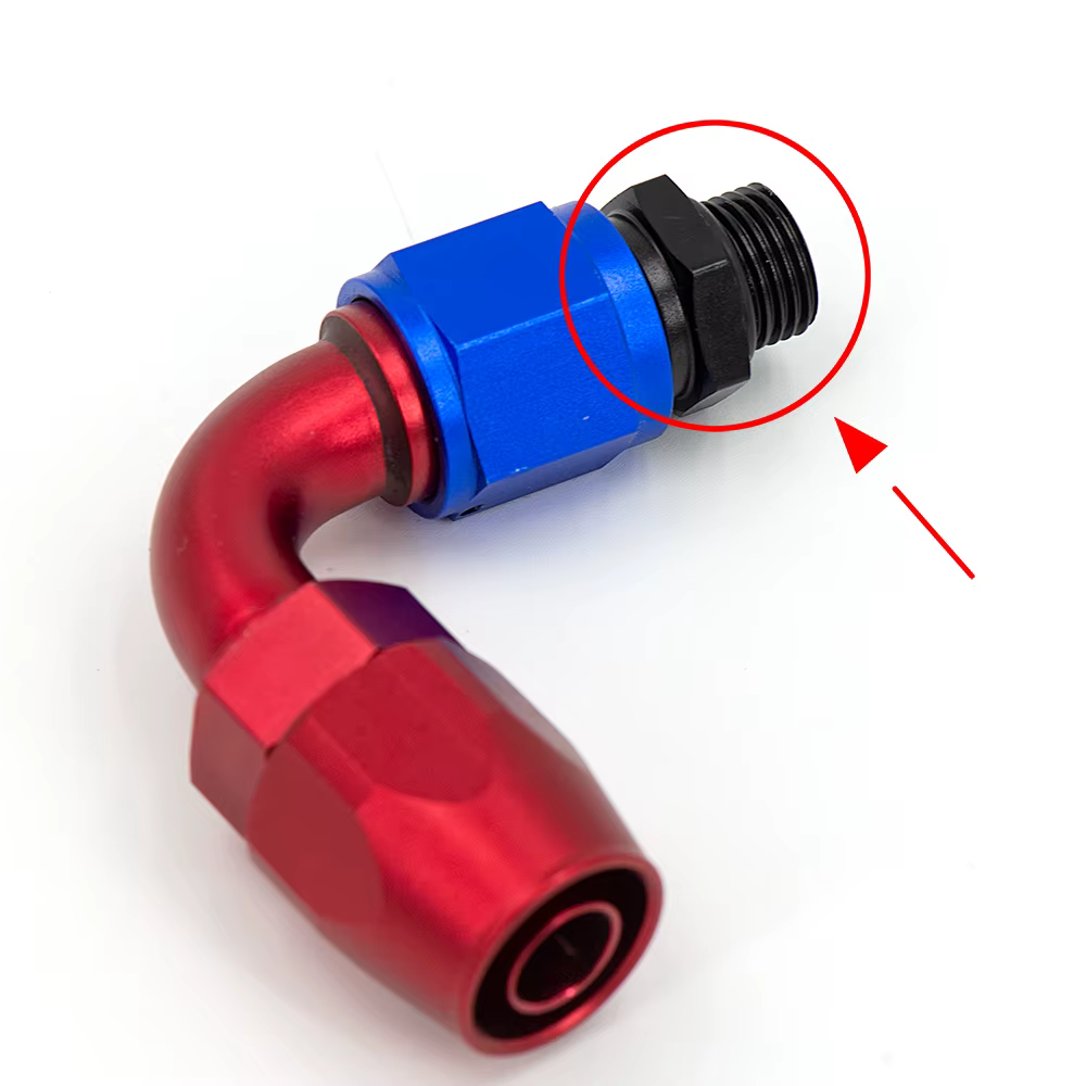 Adaptador macho recto métrico para enfriador de aceite AN10/AN8 - imagen 4