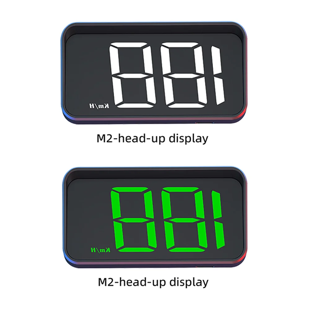 M2 Pantalla HUD GPS para parabrisas con velocímetro KM/H - imagen 2