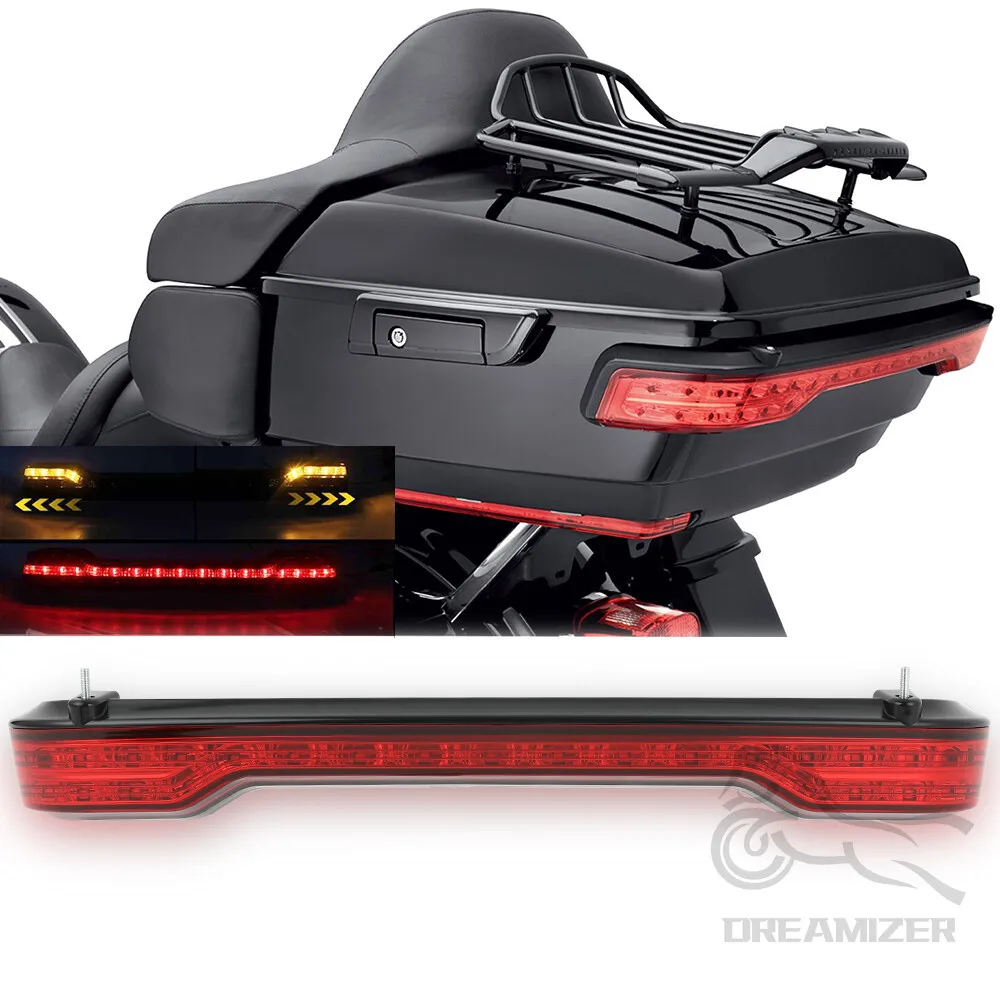 Luz trasera LED freno Tour-Pak King para Harley Touring 2014-2019