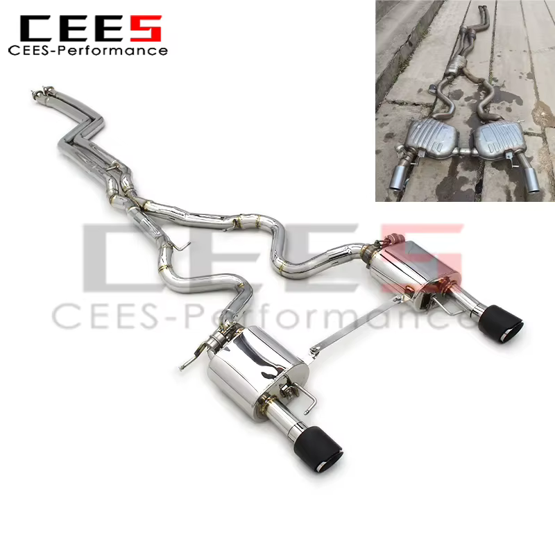 Escape cat-back Cees de acero inoxidable para BMW 335i N54/N55 E90-E93