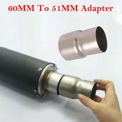 Silenciador escape universal Espace Moto acero inoxidable 61-51mm
