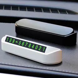Tarjeta estacionamiento temporal con placa telefónica – universal