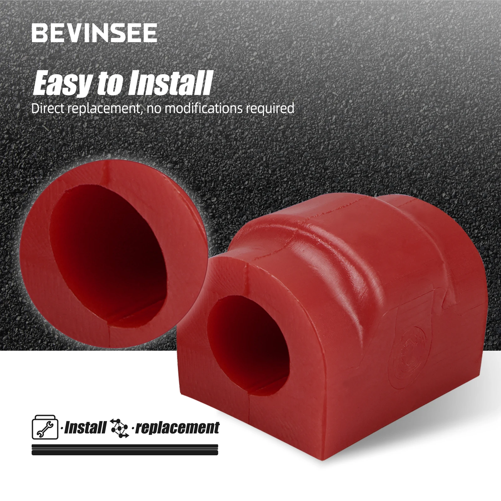 Barra estabilizadora trasera Poly 18 mm suspensión BMW E36 E46 Z4 E85 - imagen 5