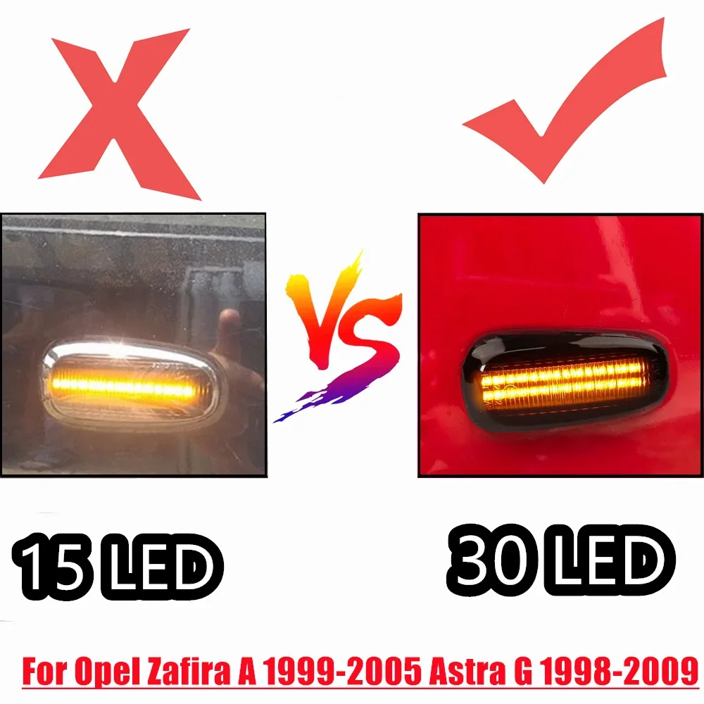 Intermitentes laterales LED secuenciales Opel Zafira A y Astra G - imagen 4