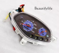 Accesorios aplicables para motocicleta QS110-A/C, conjunto de instrumentos, odómetro, caja de instrumentos