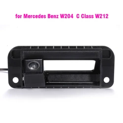 Cámara marcha atrás HD con asa para Mercedes-Benz Clase C W204 W212