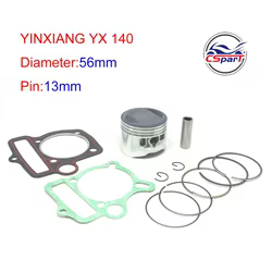 Kit de segmentos de pistón YX140 140 cc 56 mm – Pit Bike YinXiang
