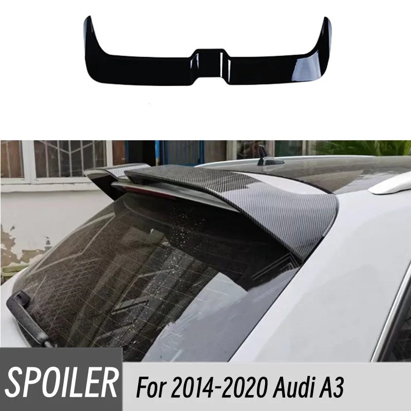 Alerón trasero Audi A3 Hatchback ABS negro estilo carbono