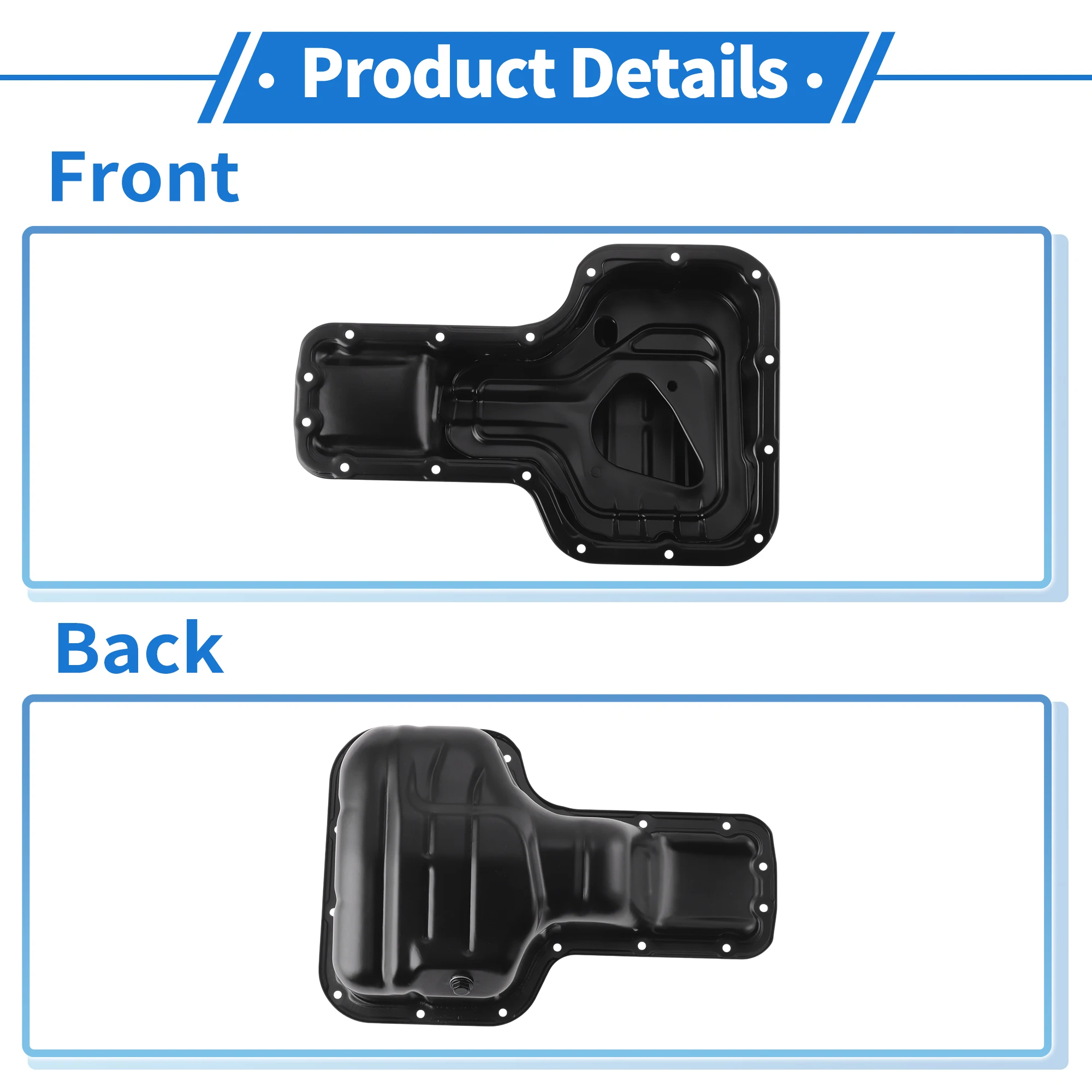 UXCELL 264314 Cárter de aceite de motor para Toyota Corolla 1998-2008 - imagen 3