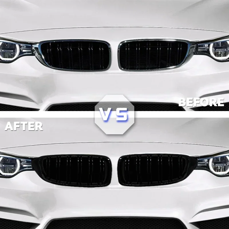 Parrilla de carbono BMW M4 - riñón facelift 4 Series F32-F82 - imagen 2