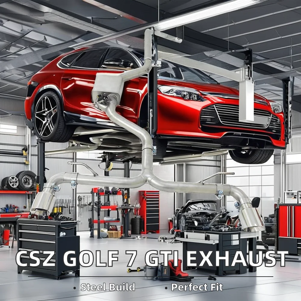 Escape catback de acero inoxidable 304 Valvetronic para Golf 7 GTI 2.0 - imagen 2