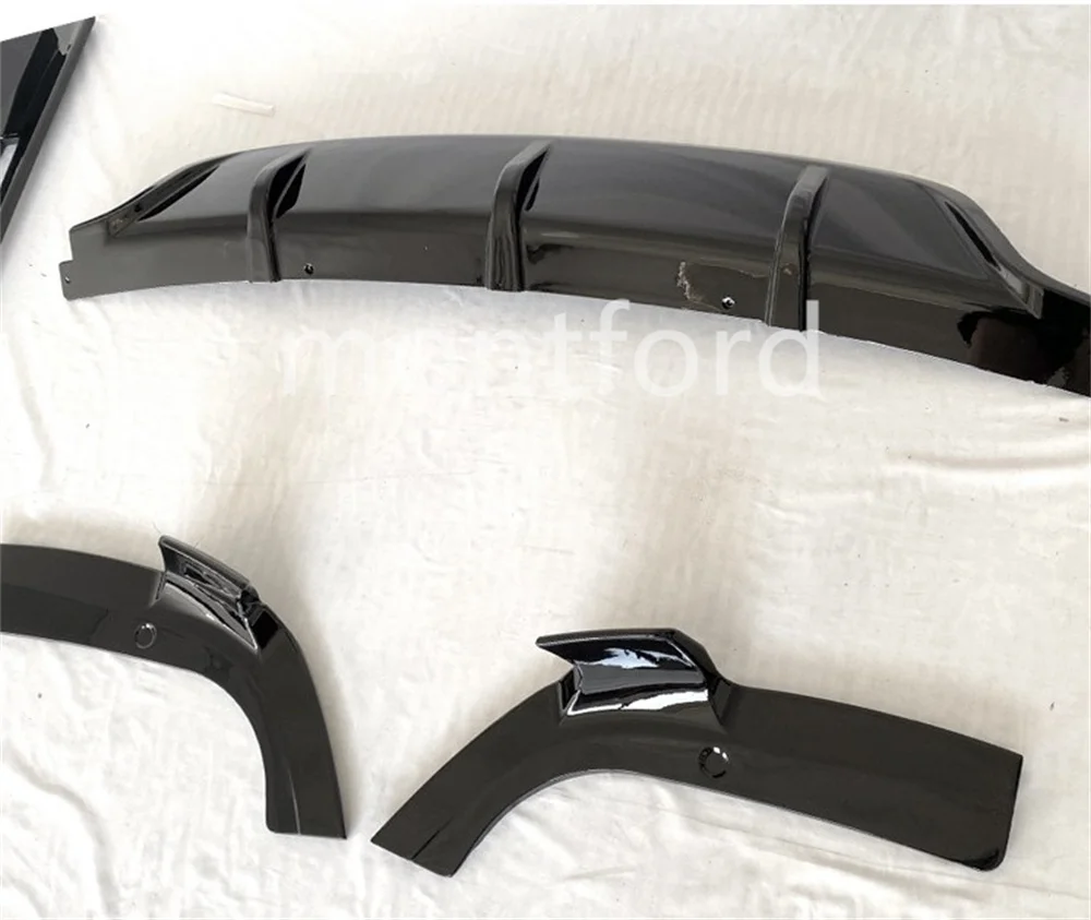 Difusor parachoques trasero BMW X6 G06 estilo fibra carbono - imagen 5