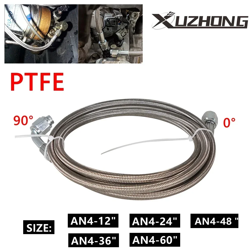 Manguera alimentación aceite turbo PTFE acero trenzado