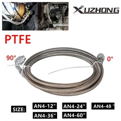 Manguera alimentación aceite turbo PTFE acero trenzado