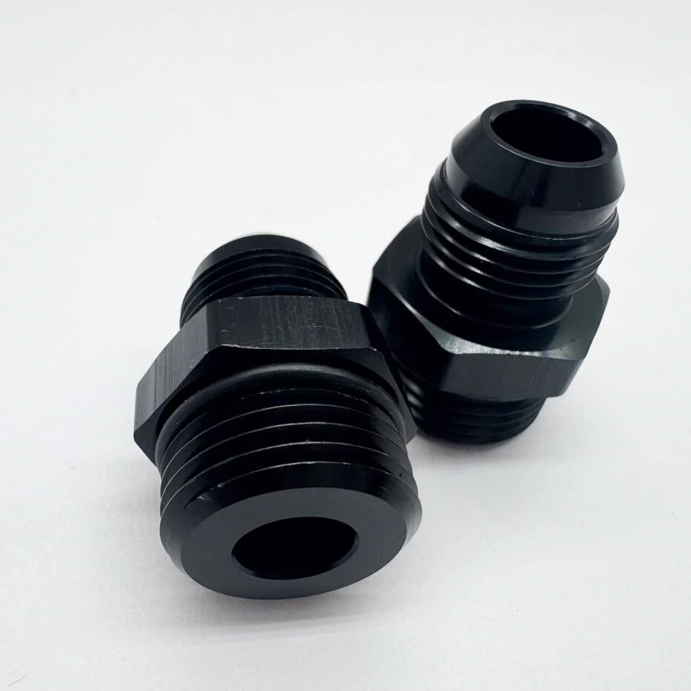 Conector reductor AN10 a AN8 para aceite turbo – Negro - imagen 4
