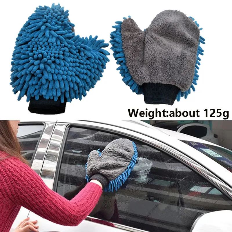 Guante de lavado para coche de microfibra coral suave - imagen 4