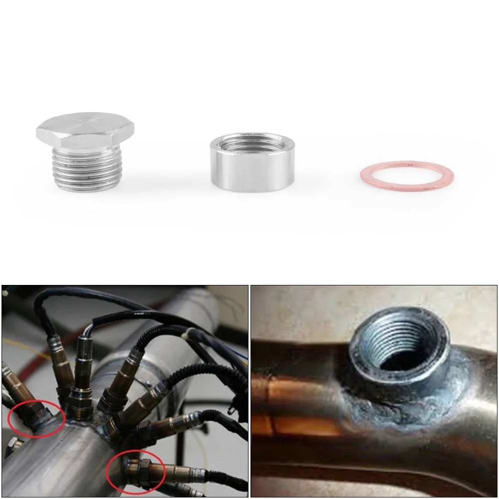 Casquillo soldable para sonda lambda M18x1,5 de acero inoxidable - imagen 2