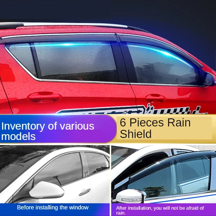 Parasol protector anti-lluvia Chery Arrizo 5 para ventanas - imagen 4