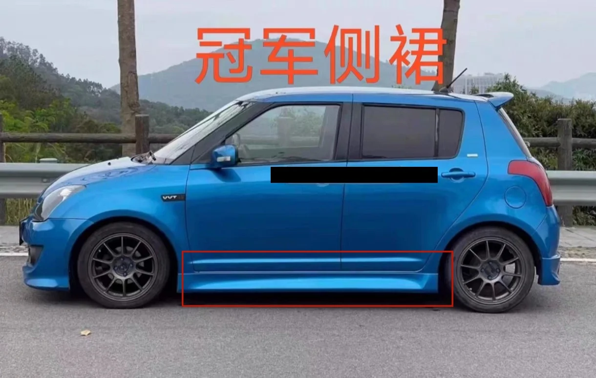 Kit de carrocería para Suzuki Swift, parachoques delantero de coche modificado, labio de ala trasera, accesorios para automóviles - imagen 4