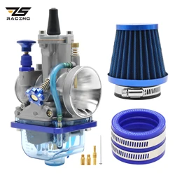 Carburador ZS Racing tipo Keihin PWK 4T con filtro y adaptador