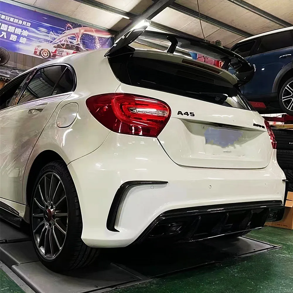 Difusor trasero de fibra de carbono Mercedes Clase A W176 2014-2018 - imagen 3