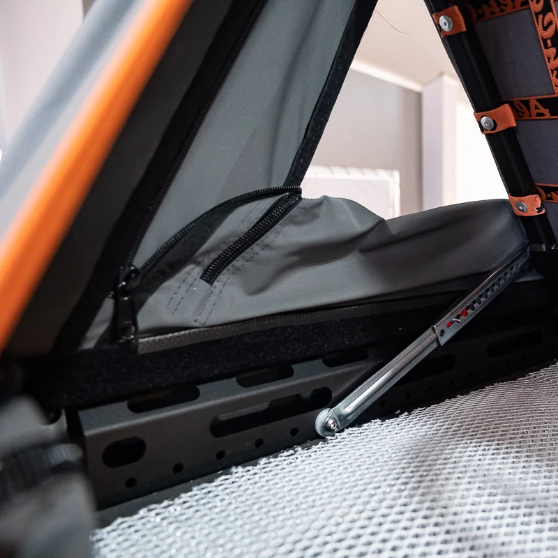 Tienda de techo carcasa dura de aluminio estilo triángulo para coche - imagen 3