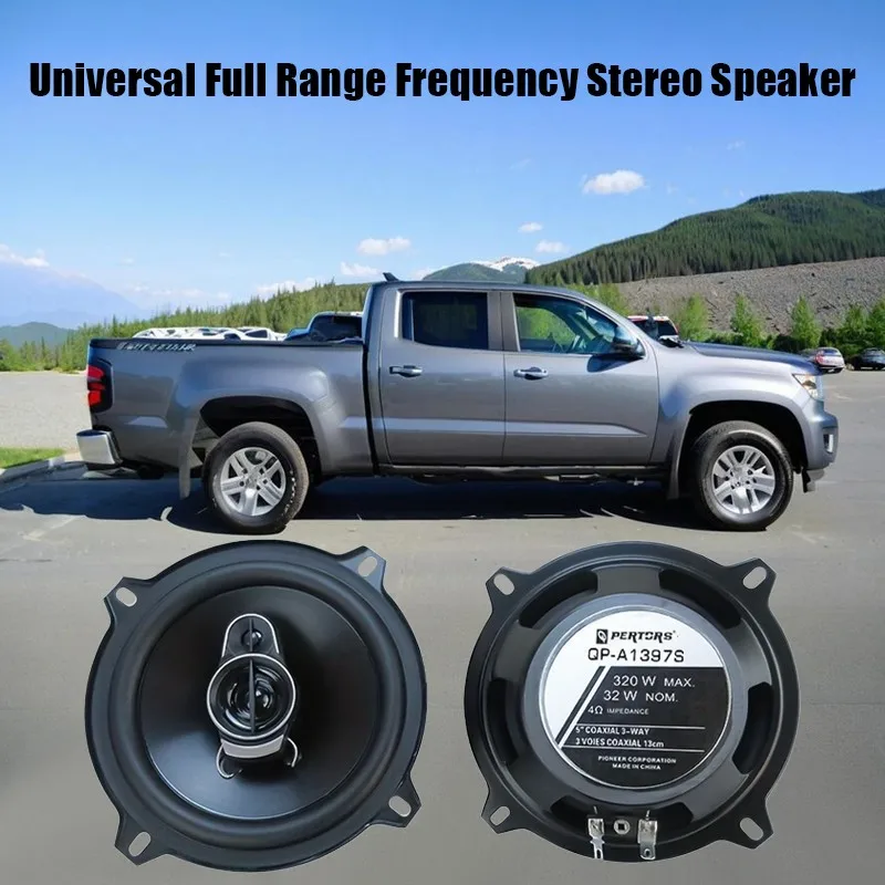 Altavoces coaxiales 5 pulgadas 3 vías 320W para coche potentes - imagen 2