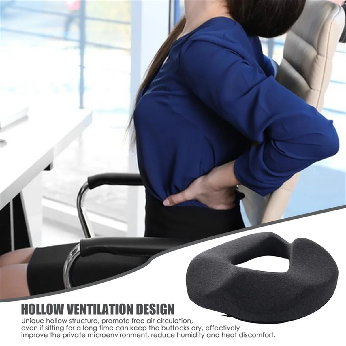 Cojín asiento coche transpirable – confort para conducir largas distancias - imagen 3