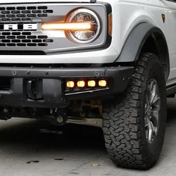 Parachoques delantero Ford Bronco 2021-2022 con luz diurna LED