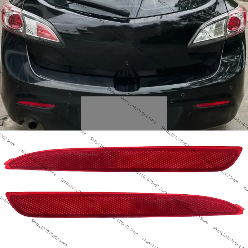 Reflector parachoques trasero Mazda 3 2009-2013 luz antiniebla - imagen 5