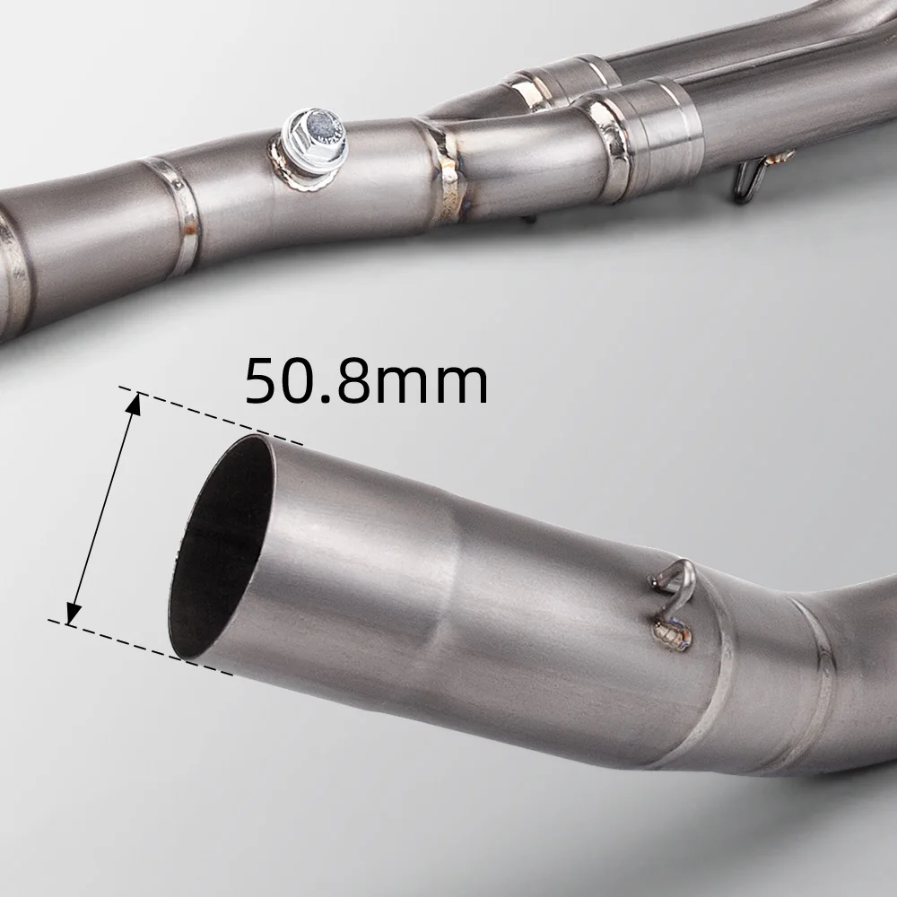 Sistema de escape completo de aleación de titanio, tubo medio delantero antideslizante para YZF MT03 R25 R3 2015-2024, codo de tubo de conexión - imagen 4