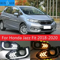 Luz de circulación diurna LED impermeable Honda Jazz Fit 2018-2020