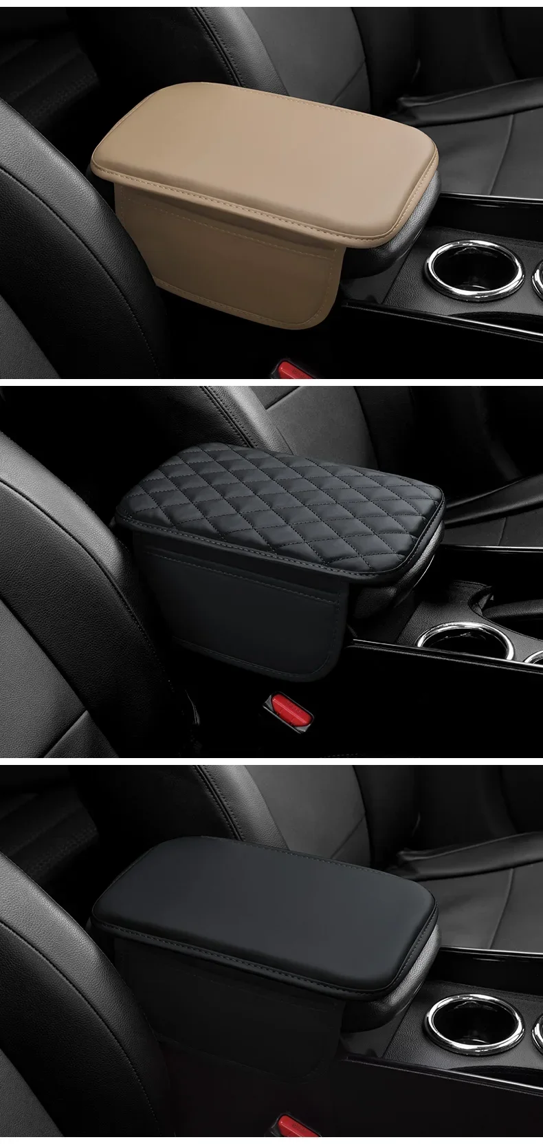 Almohadilla de reposabrazos para VW Tiguan II con almacenaje - imagen 3