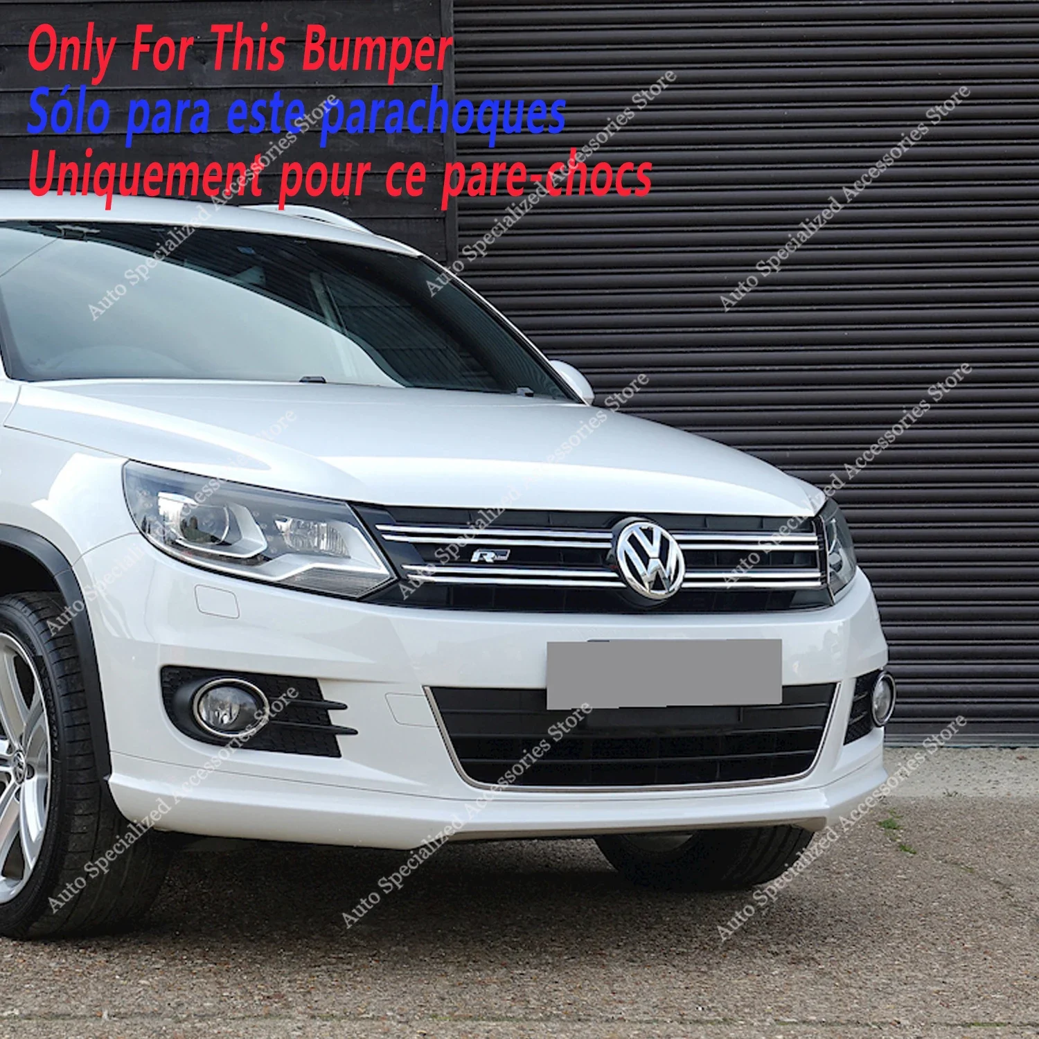 Splitter delantero negro brillo VW Tiguan 5N R-Line 2011-2016 - imagen 3