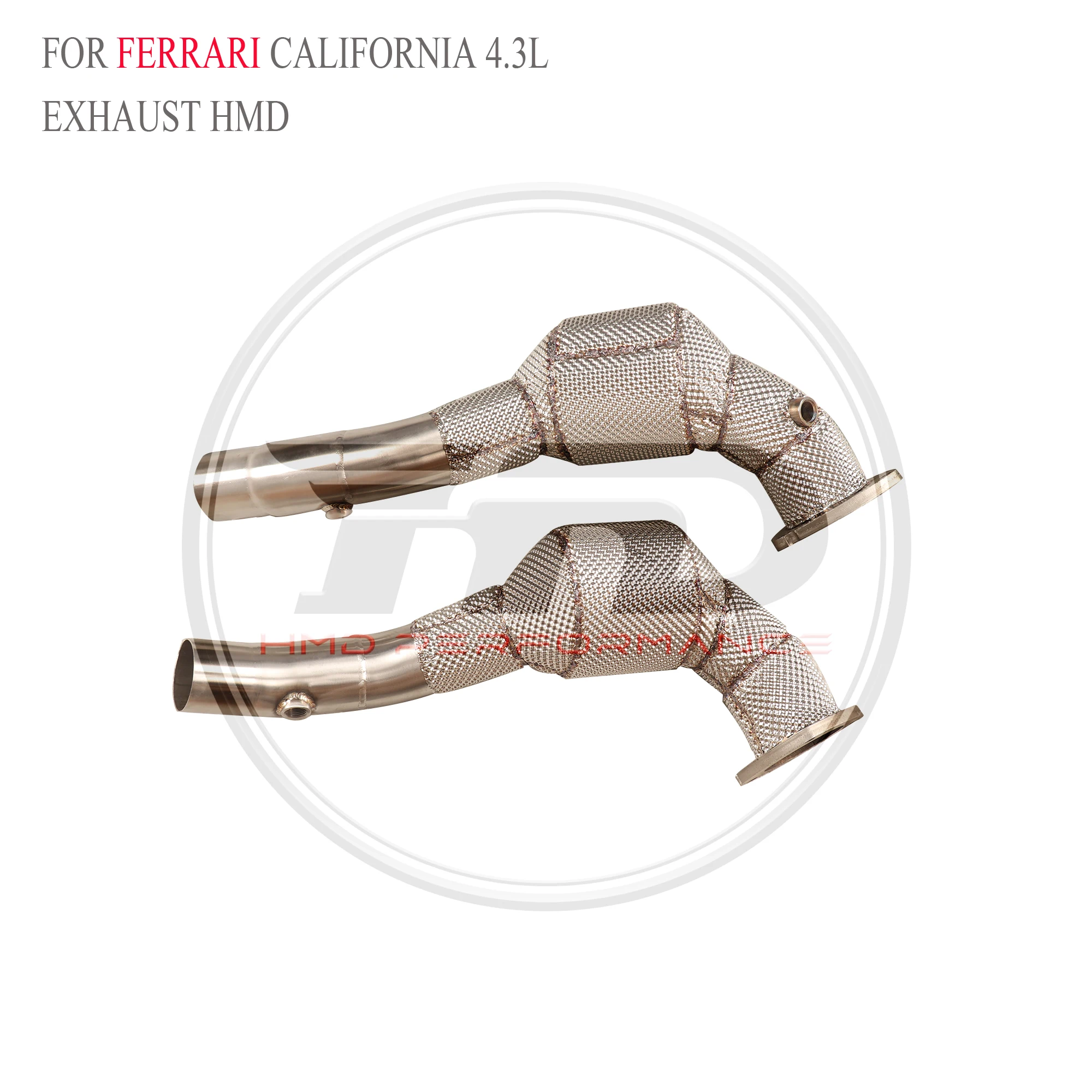 HMD Tubo de bajada alto flujo Ferrari California 4.3L escudo térmico - imagen 2