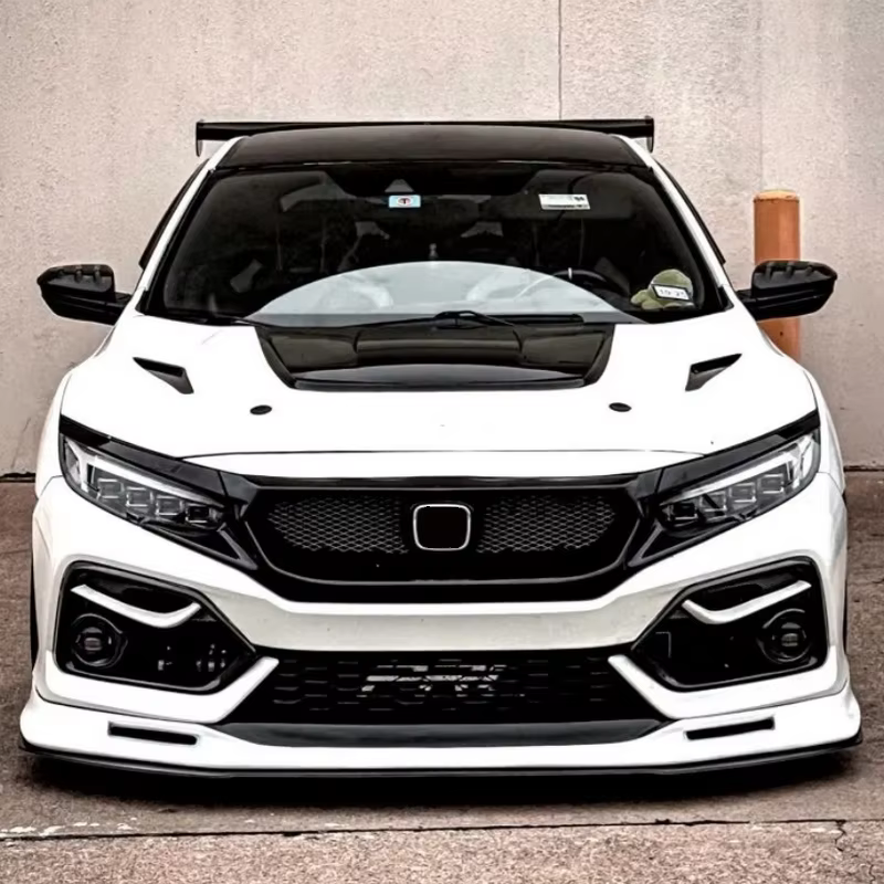Tapa antiniebla de fibra de carbono para Honda Civic FK7 - imagen 5