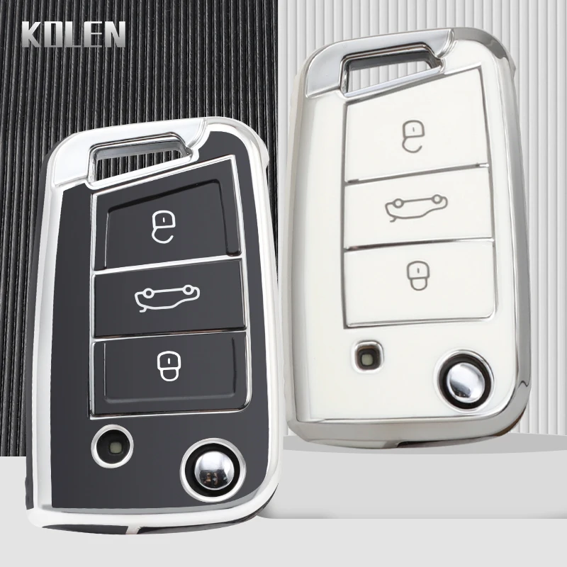 Funda llave compatible VW Golf 7 Tiguan SEAT Leon Skoda Octavia - imagen 3
