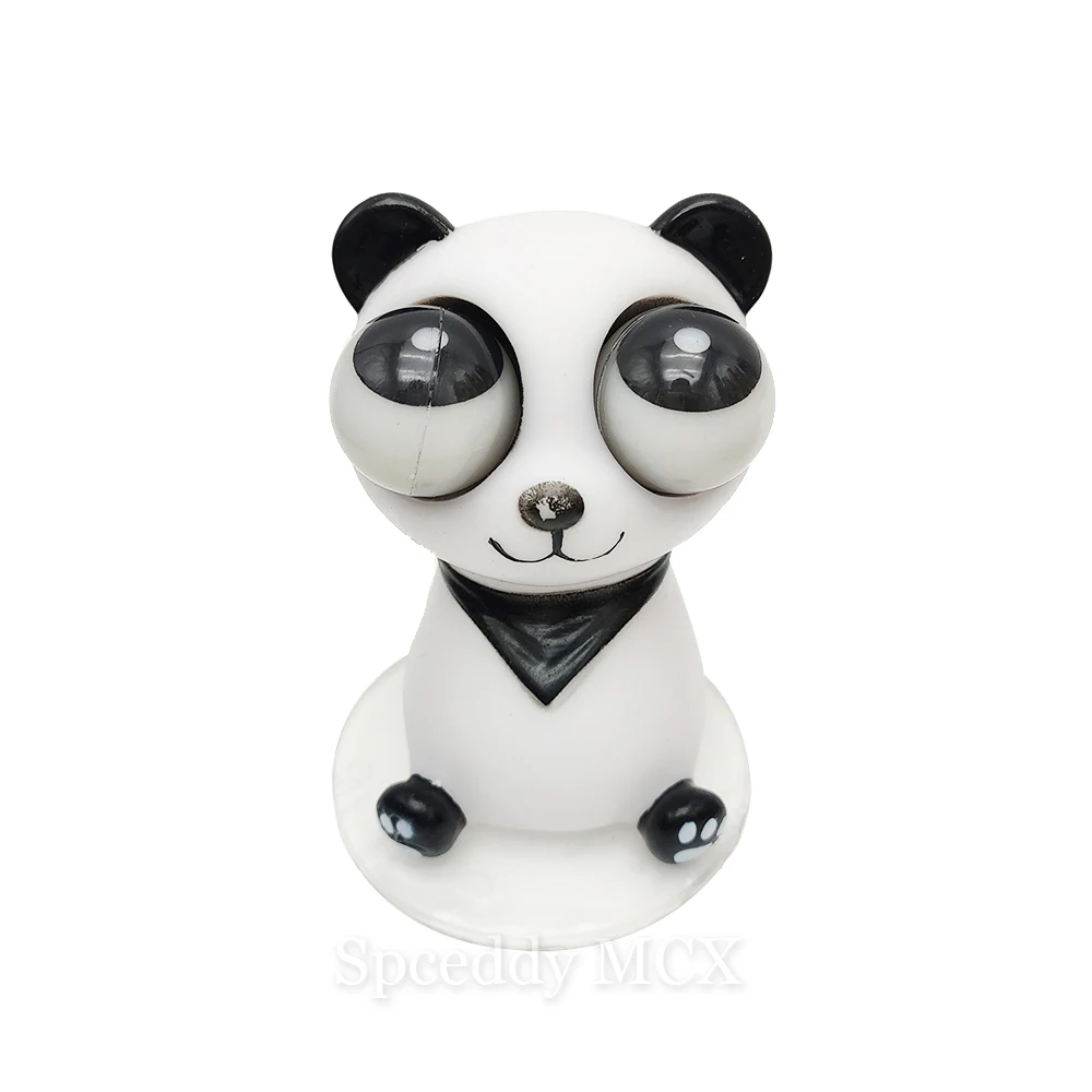 Juguete de goma de alta calidad para niños, juguete de coche de alta calidad, con forma de Zombie, Turbo, ojo explosivo, para regalo de Panda gigante - imagen 3