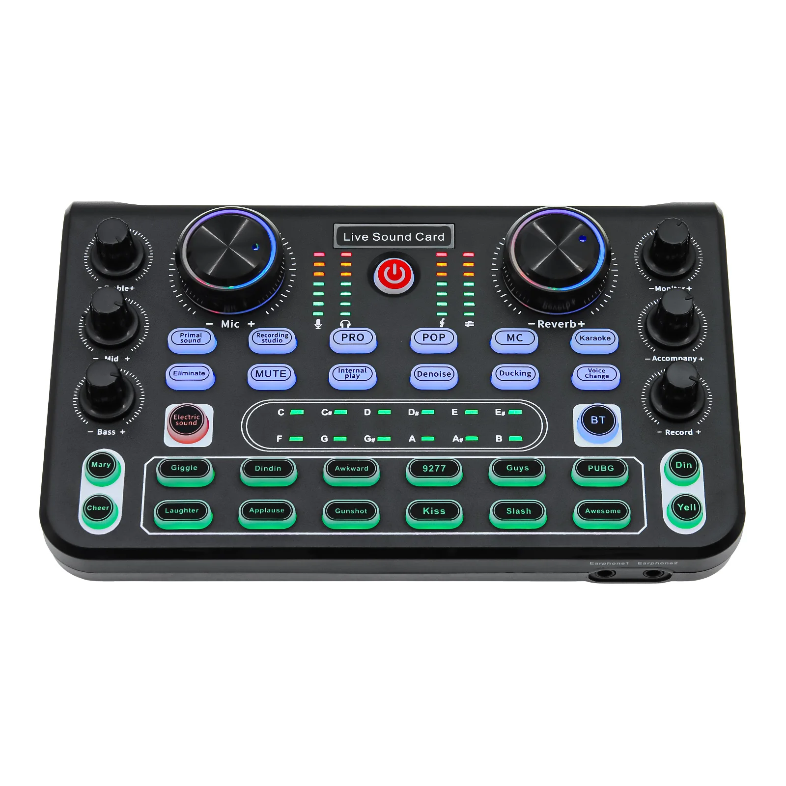 Tarjeta de sonido X60 con mezclador para karaoke y streaming en vivo - imagen 3