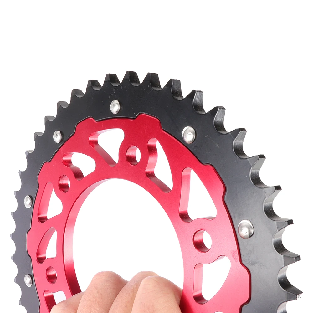 Piñón trasero 42T 76mm para pit bike motocross – seis tacos - imagen 4