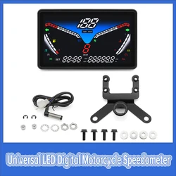 Velocímetro Digital LCD Universal Moto – Tacómetro RPM y Sensores Agua