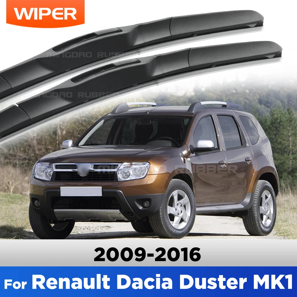 Escobillas de limpiaparabrisas delanteras para Renault Dacia Duster MK1 2009-2016 2010 2011 2012 2013 cepillo de ventana de parabrisas 20 "+ 20"