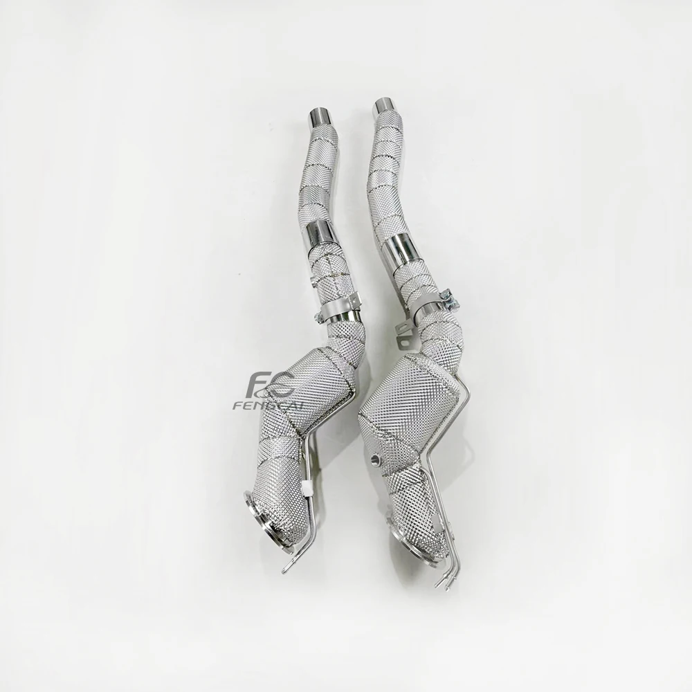 Bajante de escape inoxidable de alto flujo para Ferrari 812 6.5 L - imagen 3