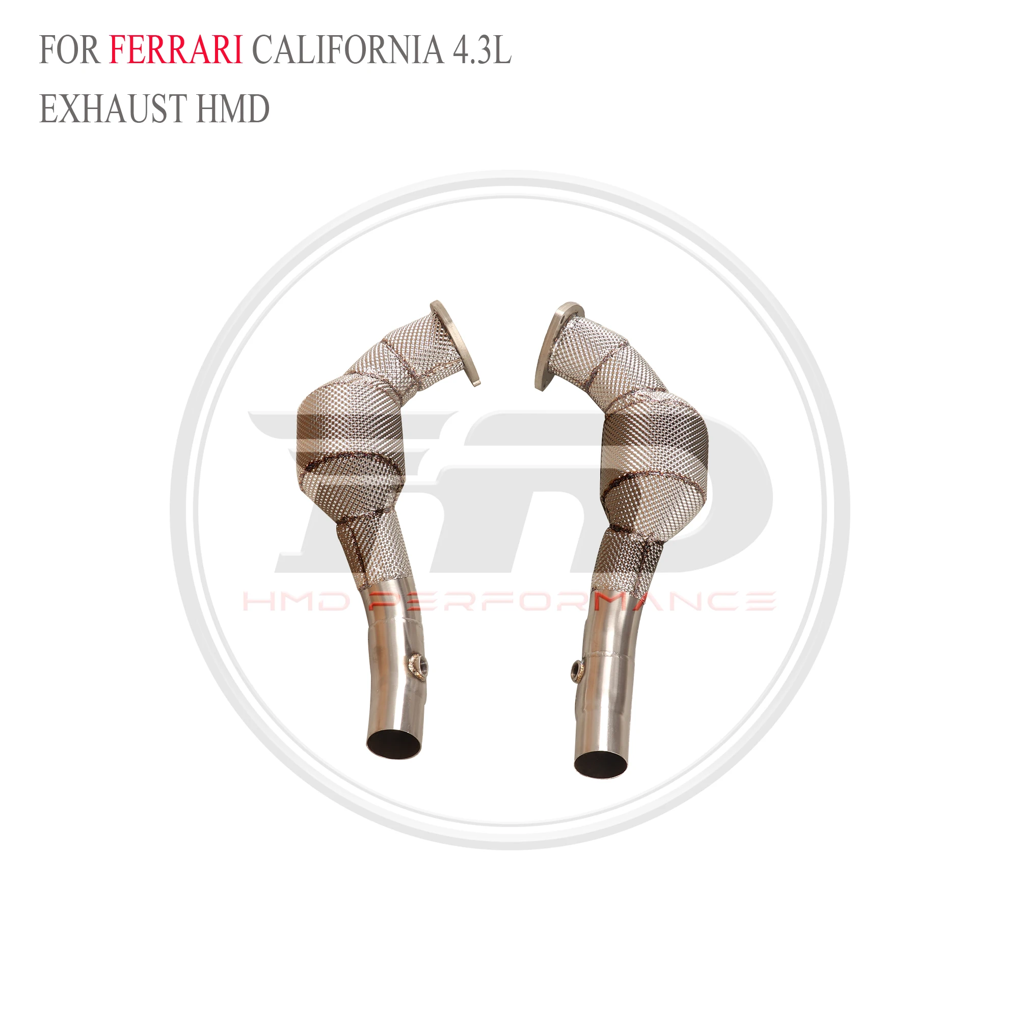 HMD Tubo de bajada alto flujo Ferrari California 4.3L escudo térmico
