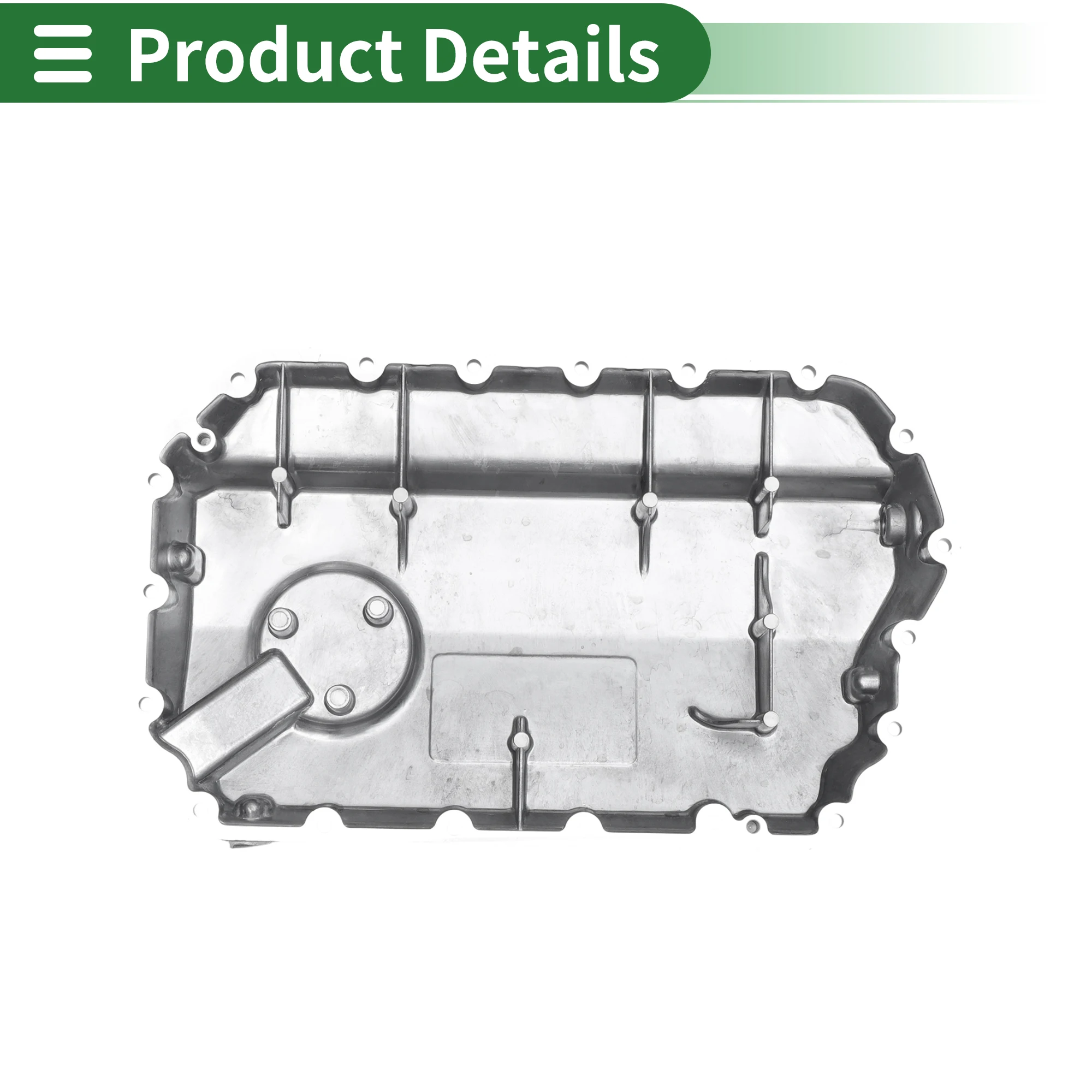 UXCELL 1 pieza No.078103604AC cárter de aceite de motor para Audi A6 Quattro aluminio tono plateado - imagen 5