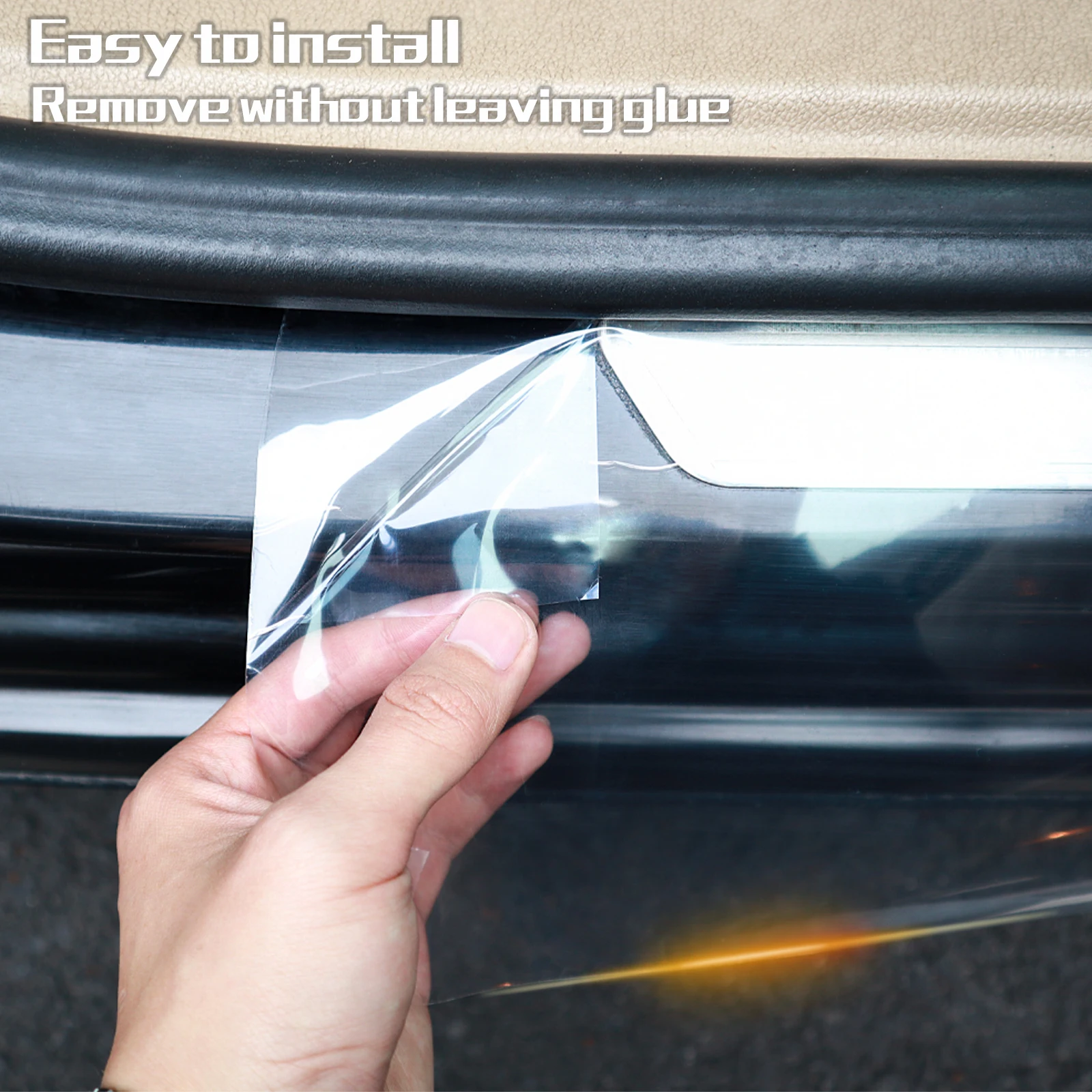 Protector vinilo coche puerta y maletero – película transparente - imagen 4