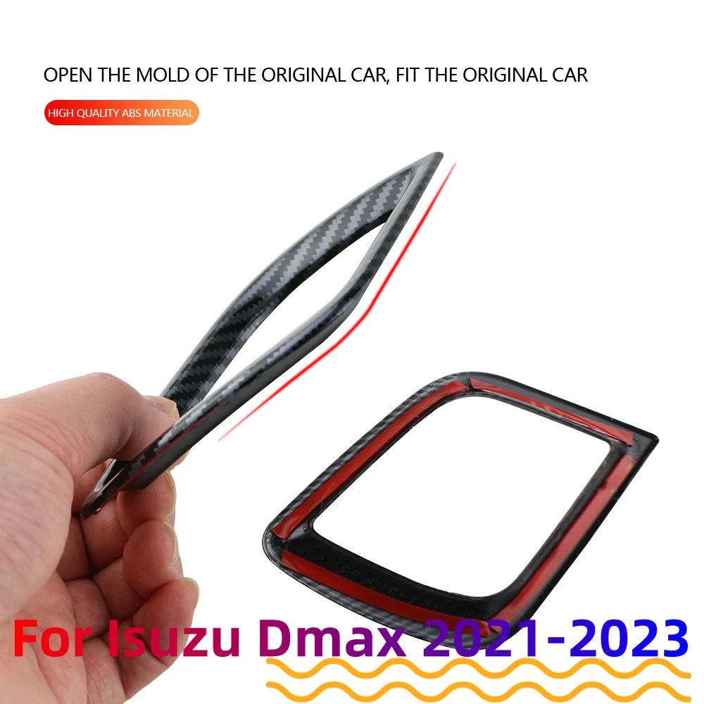 Cubierta de ventilación de aire acondicionado, embellecedor de Panel de salida de CA, ABS, para ISUZU DMAX D-MAX D MAX 2021 2022 2023 - imagen 4