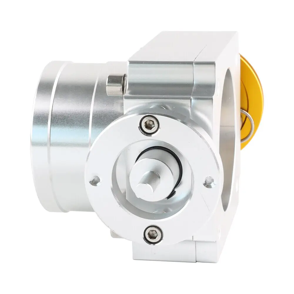 Colector de admisión alto flujo universal 70 mm Billet plateado - imagen 5