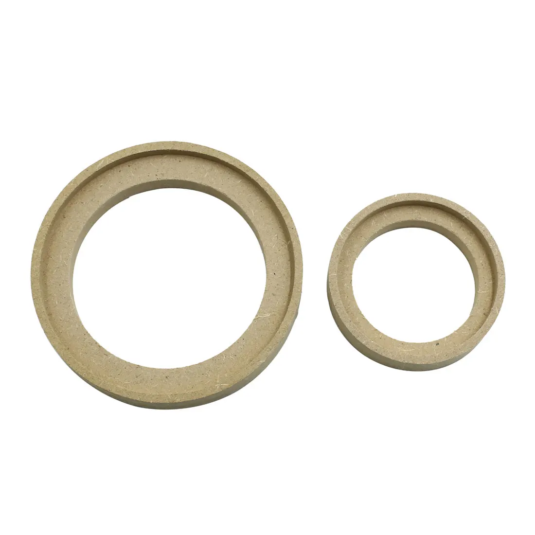 X Autohaux 4 piezas espaciador de altavoz de coche adaptador de montaje estéreo soporte de anillo de madera 3 pulgadas 2 pulgadas ID